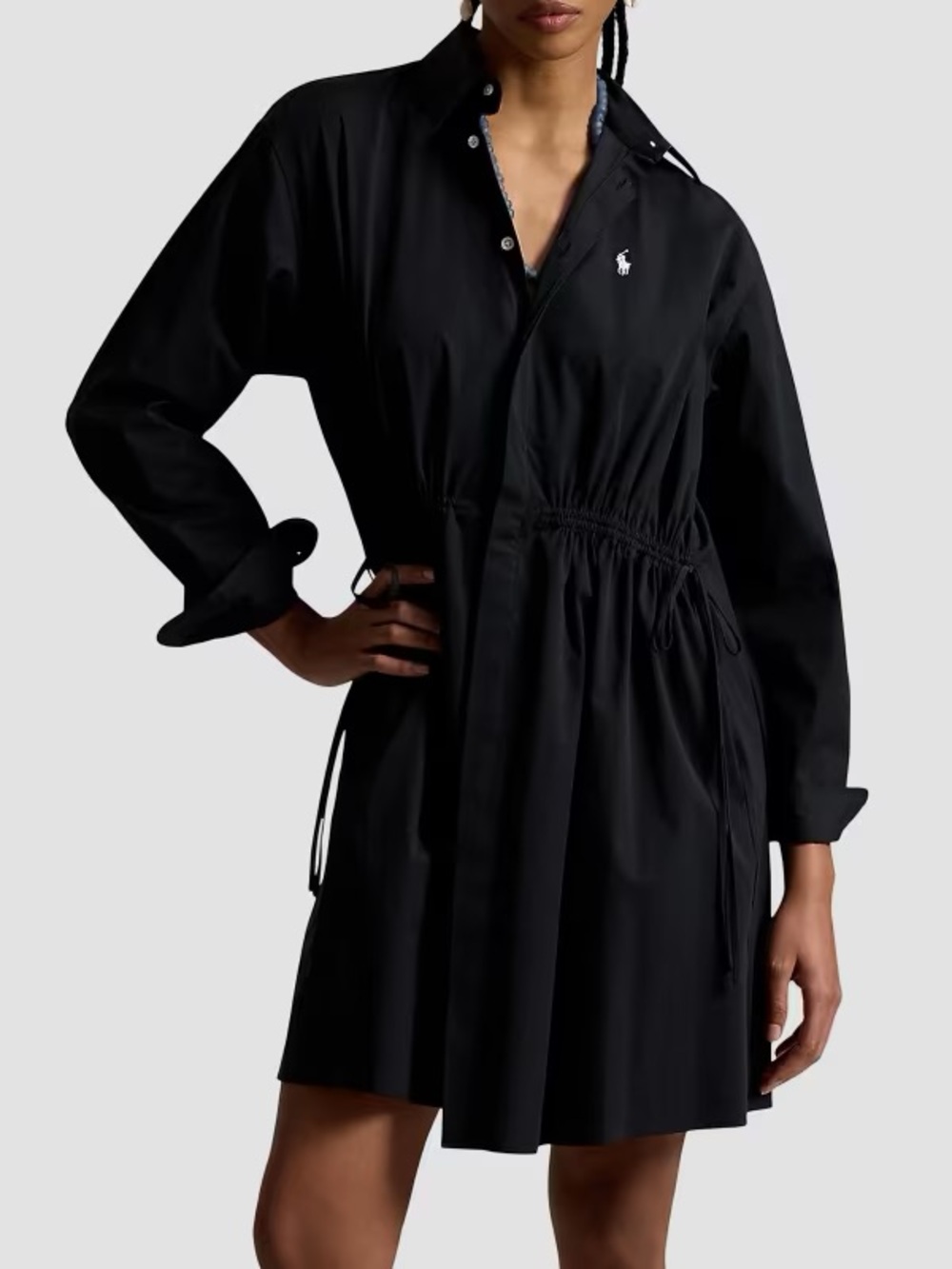 Polo Ralph Lauren Cotton Drawstring Mini Shirtdress size 4